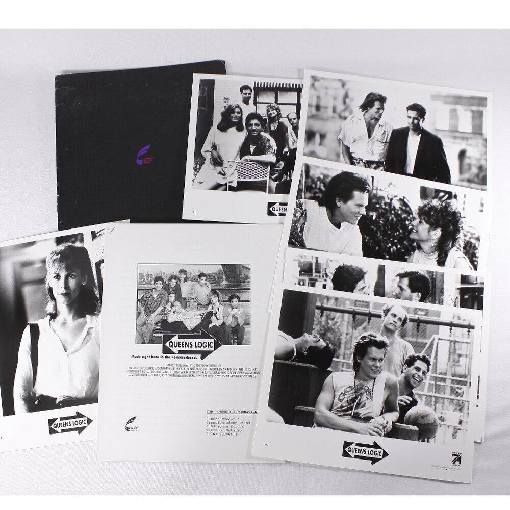 1991 Queens Logic Movie press kit + 6 photo sheets + production notes, Kevin